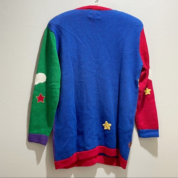 STORYBOOK KNITS Women’s Button Front Cardigan Cats Kittens Multi-Color - Picture 7 of 8